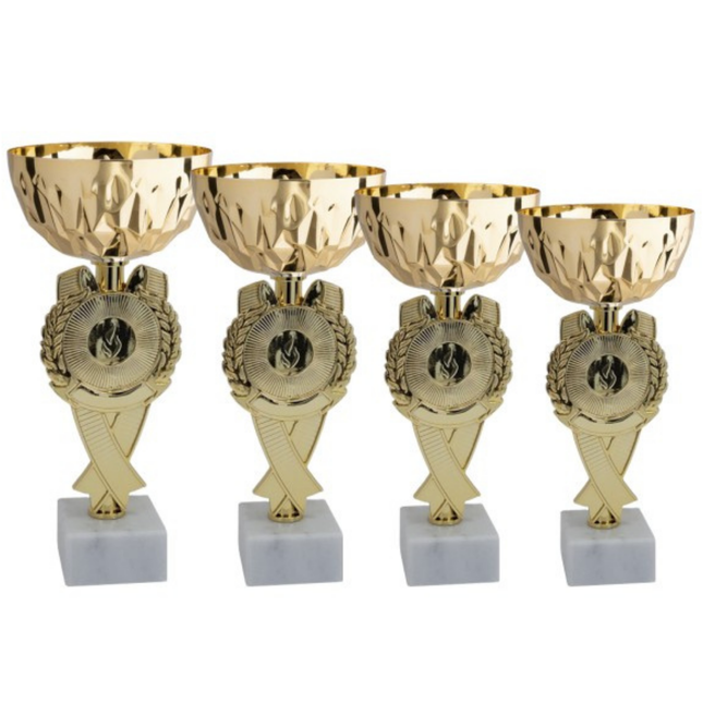 Set di 4 premiazioni 23 - 22 - 21 - 20 cm | Cod. 13.609G