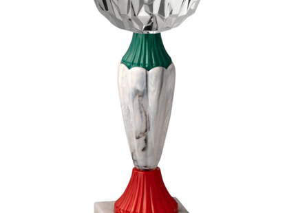 Coppa da 18 cm con tazza in metallo e base in marmo | Cod. 13.392S