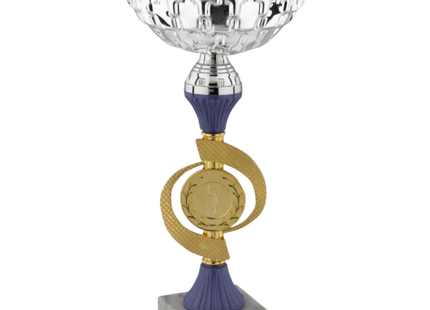 Coppa da 25 cm con tazza in metallo e base in marmo | Cod. 13.553S