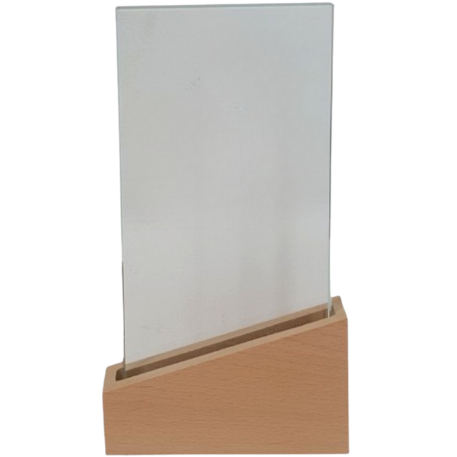Trofeo in cristallo personalizzato 14x25x4 cm | Cod. 25.627L