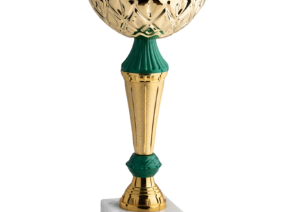 Coppa da 24 cm con tazza in metallo e base in marmo | Cod. 13.583G