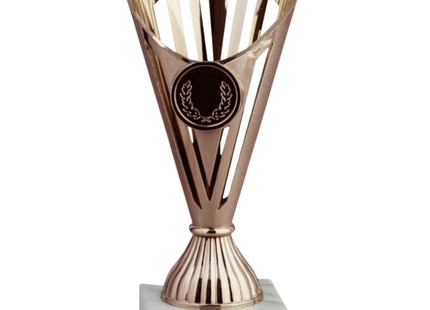 Coppa da 17 cm Bronzo in ABS con base in marmo | Cod. 13.023B