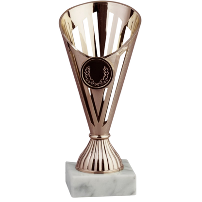 Coppa da 17 cm Bronzo in ABS con base in marmo | Cod. 13.023B