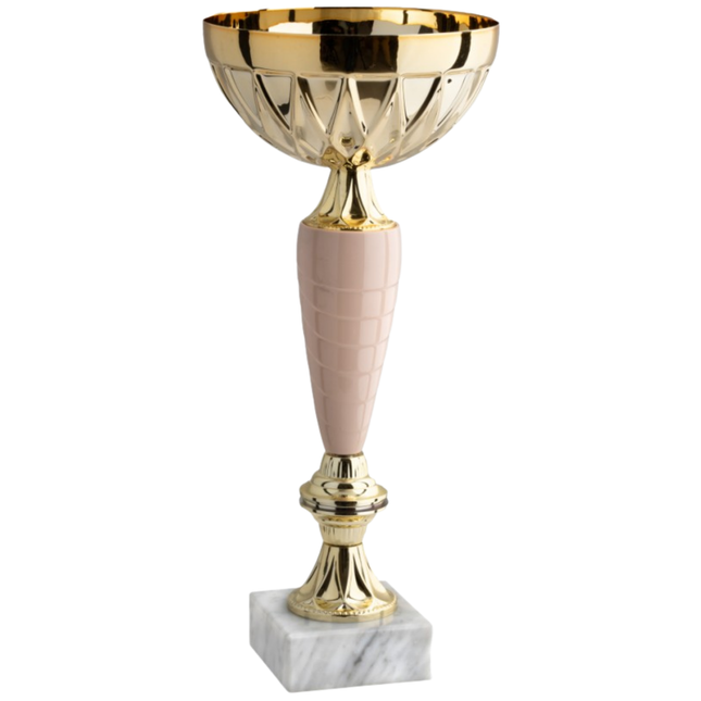 Coppa da 35 cm in metallo con base in marmo | Cod. 13.011G