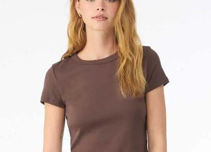 Women's Micro Rib Baby Tee BE1010 – immagine 1