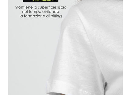 T-shirt bambino cotone pettinato personalizzabile – WHITE JUNIOR ZERO NK102