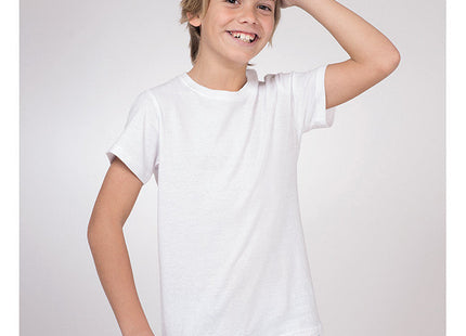 T-shirt bambino cotone pettinato personalizzabile – WHITE JUNIOR ZERO NK102