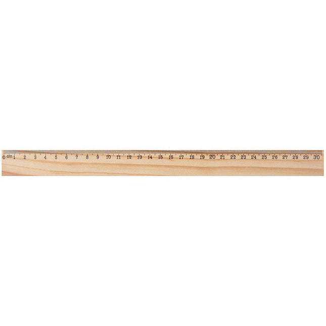 Righello personalizzato piatto in legno - Wood