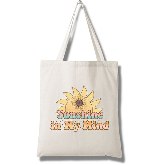 Shopping bag aesthetic 100% cotone naturale | Mod. Sunshine in mind