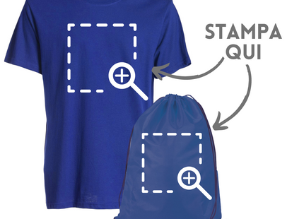 Kit risparmio personalizzato T-shirt + Sacca