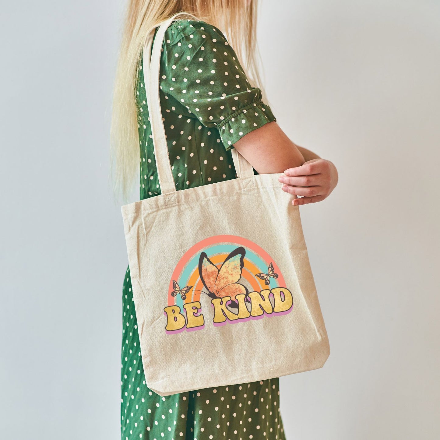 Shopping bag aesthetic 100% cotone naturale | Mod. Be Kind