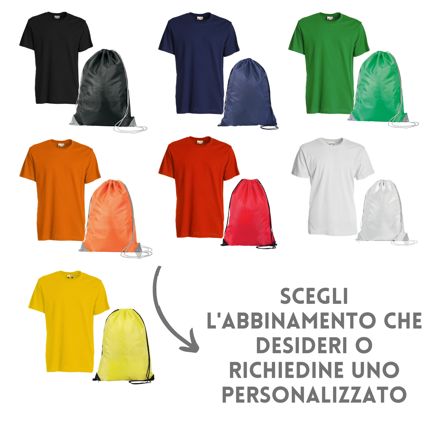 Kit risparmio personalizzato T-shirt + Sacca