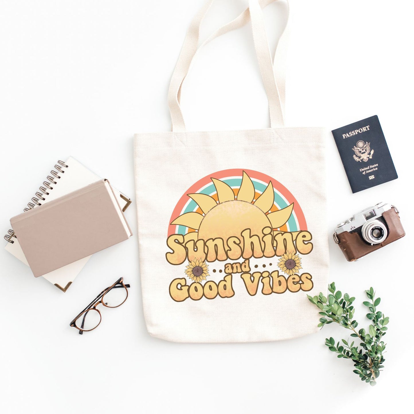 Shopping bag aesthetic 100% cotone naturale | Mod. Sunshine