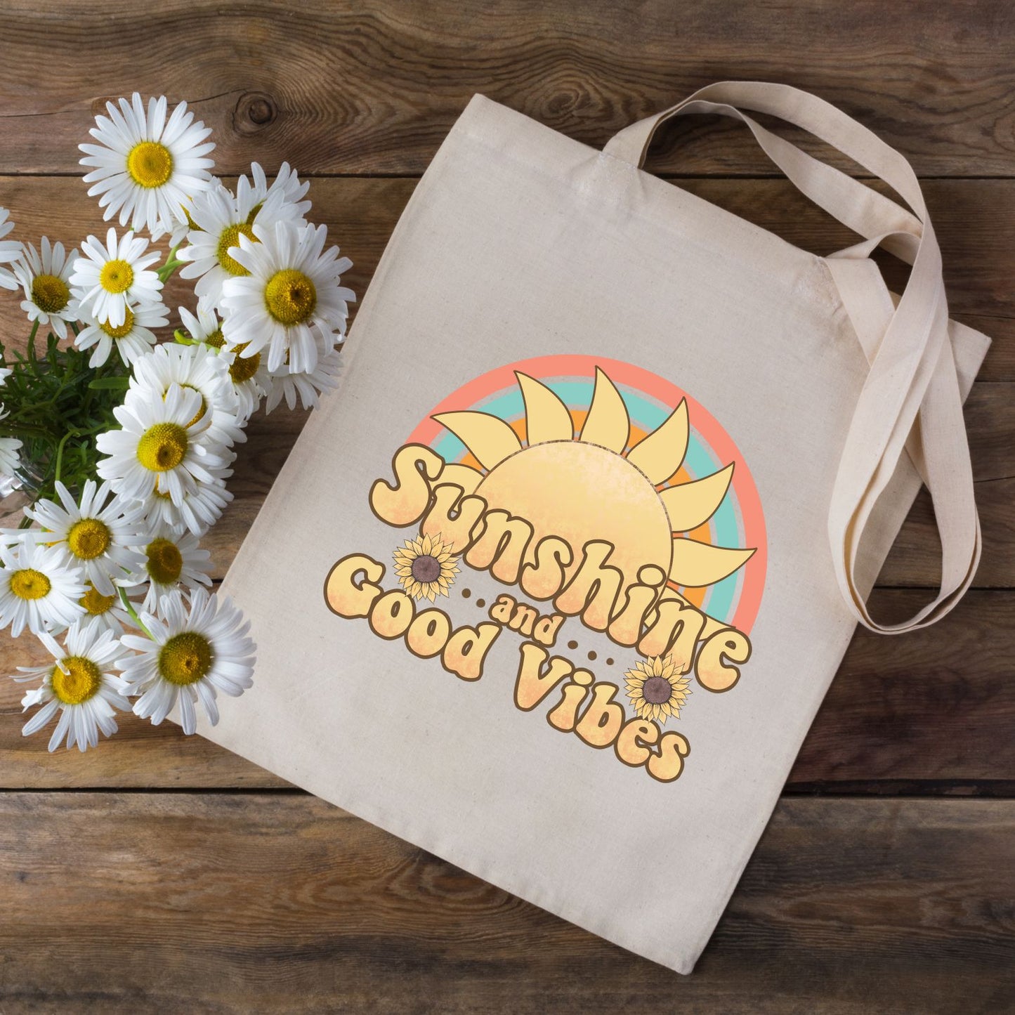 Shopping bag aesthetic 100% cotone naturale | Mod. Sunshine