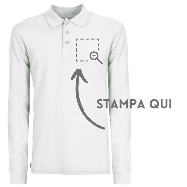 Stock 30 polo manica lunga bianche | Cod. BS210