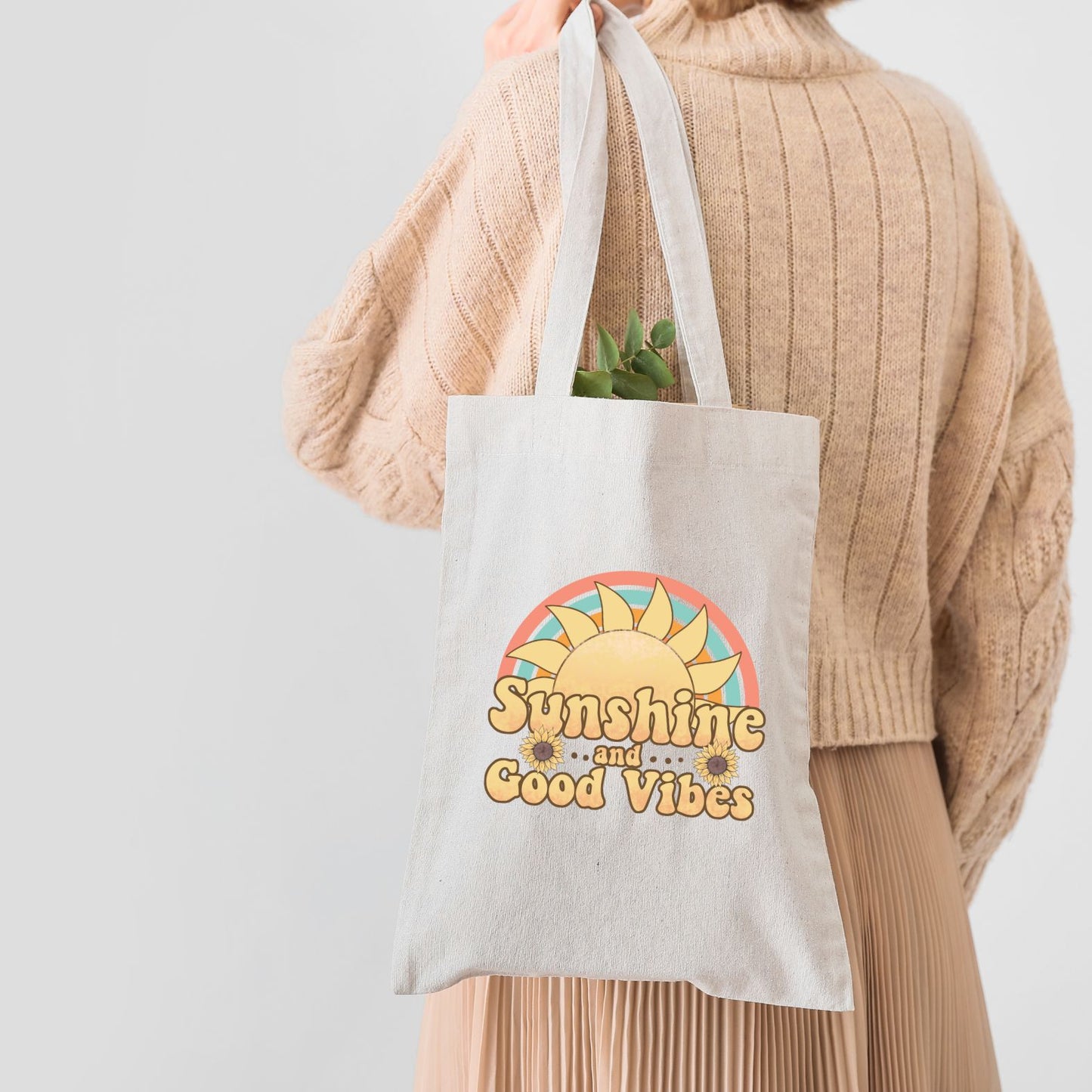 Shopping bag aesthetic 100% cotone naturale | Mod. Sunshine