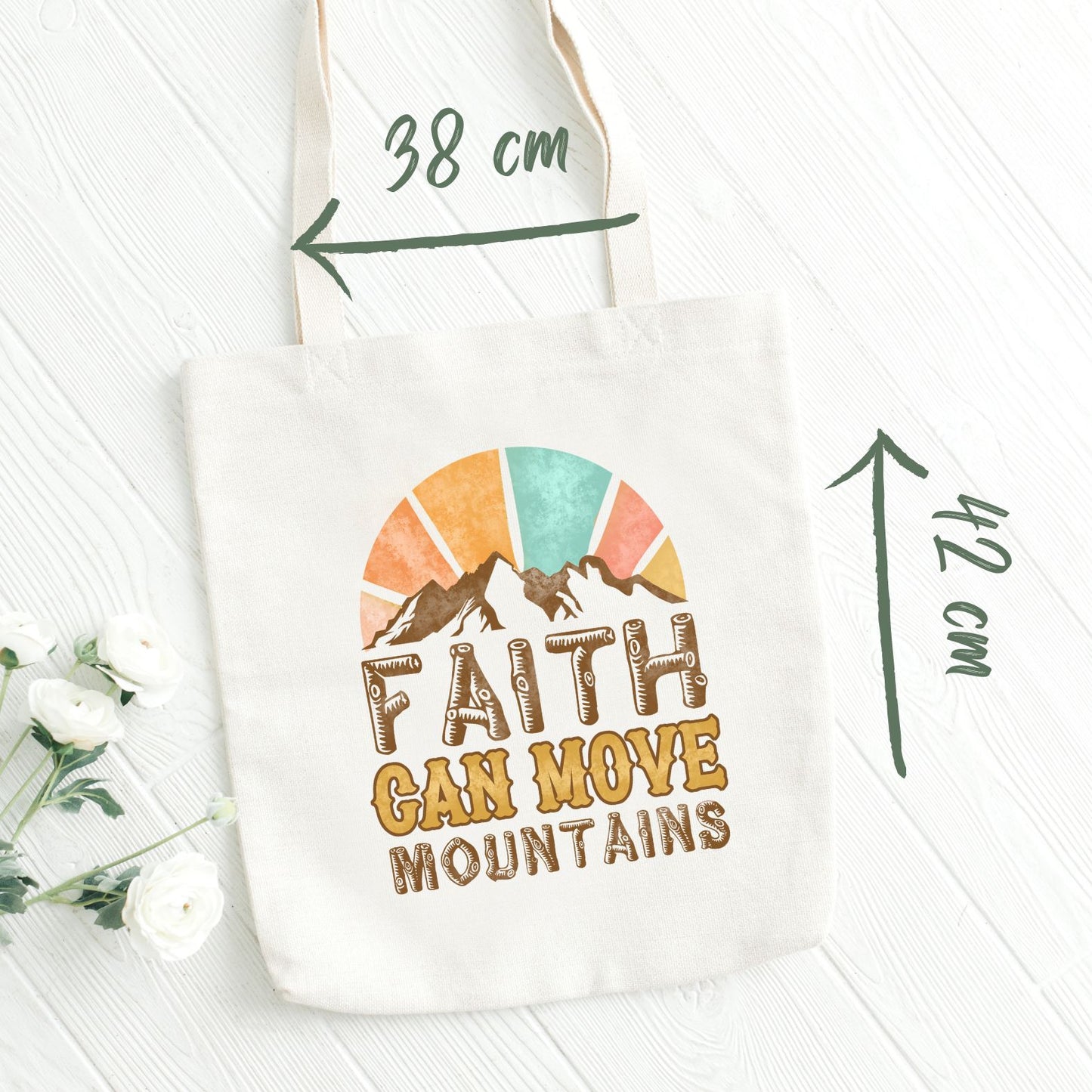 Shopping bag aesthetic 100% cotone naturale | Mod. Faith