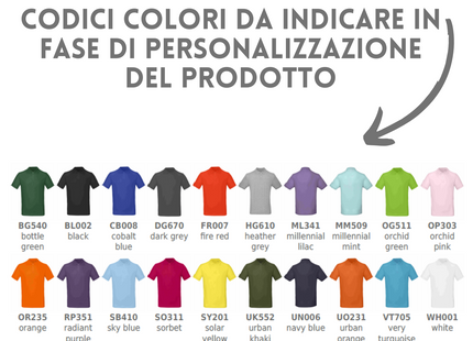 Polo personalizzate unisex