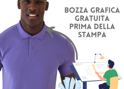 Polo personalizzate unisex in cotone organico | Cod. BCPM430