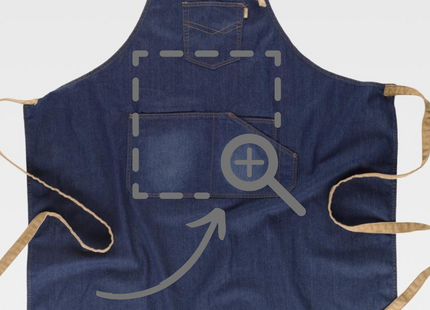 Grembiule jeans ristorante personalizzato