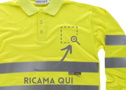 Polo da lavoro ad alta visibilità personalizzata