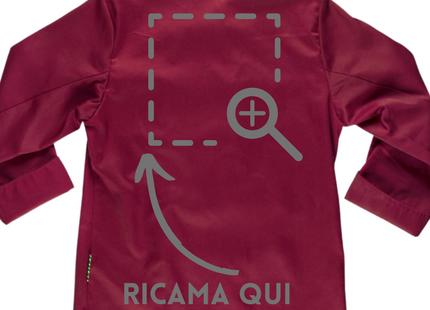 Casacca cuoco con ricamo