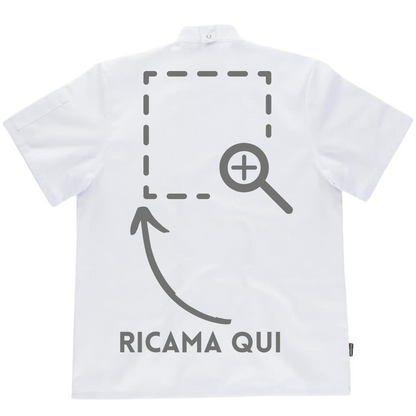 Casacca cuoco con ricamo