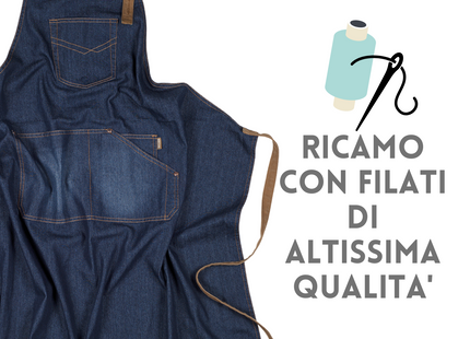 Grembiule jeans ristorante personalizzato