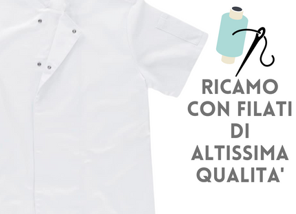 Casacca cuoco con ricamo