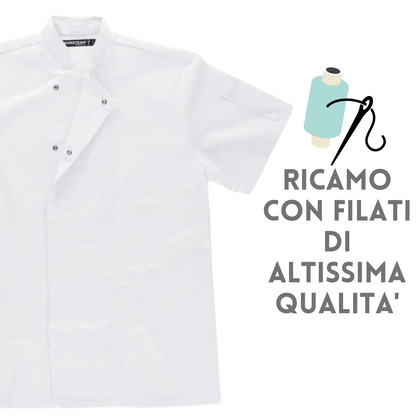 Casacca cuoco con ricamo
