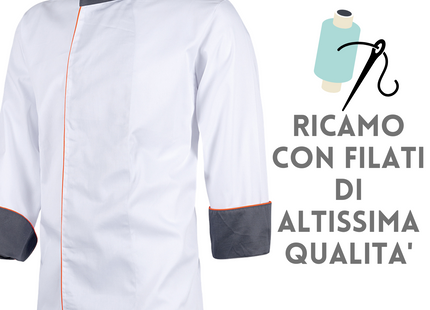 Giacca chef personalizzata con ricamo | Cod. B9240