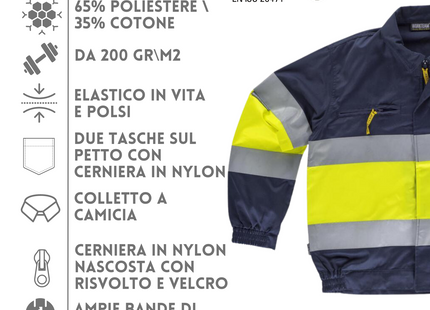 Giacca da lavoro ad alta visibilità personalizzata