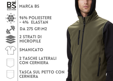 Gilet smanicato da lavoro personalizzato