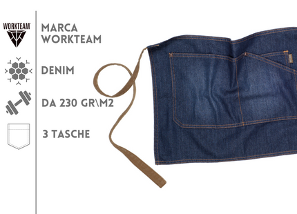 Grembiule jeans personalizzato