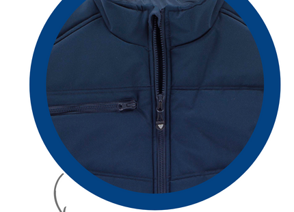 Gilet smanicato da lavoro personalizzato con ricamo