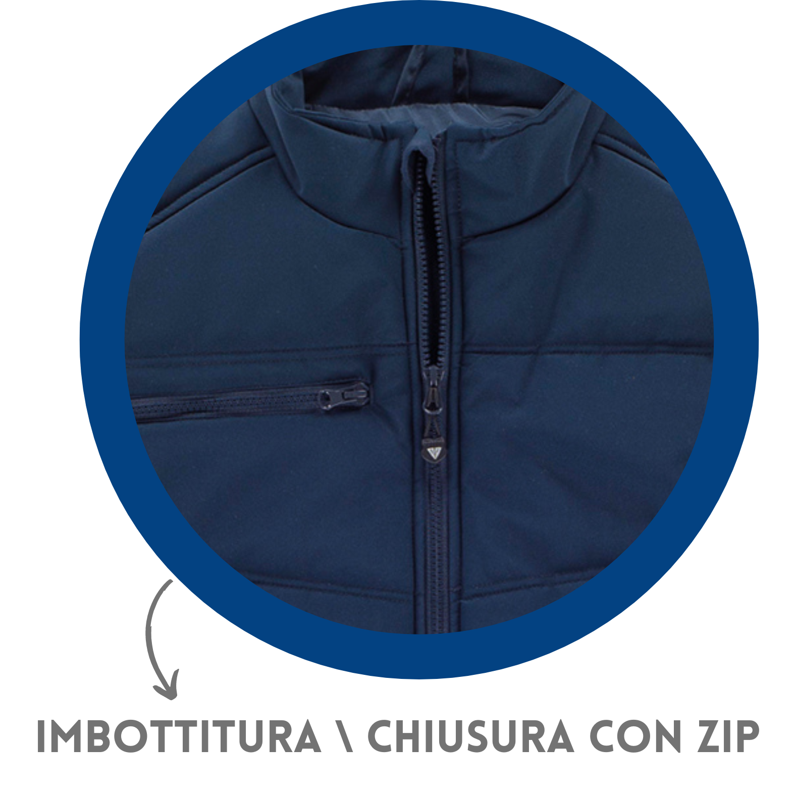 Gilet smanicato da lavoro personalizzato con ricamo