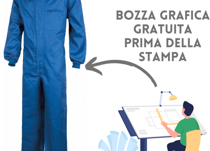 Tuta da lavoro personalizzata con ricamo | Cod. B2000