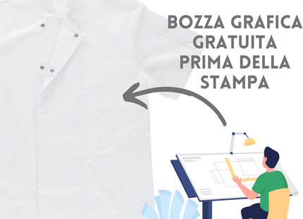 Giacca chef personalizzata con ricamo | Cod. B5901