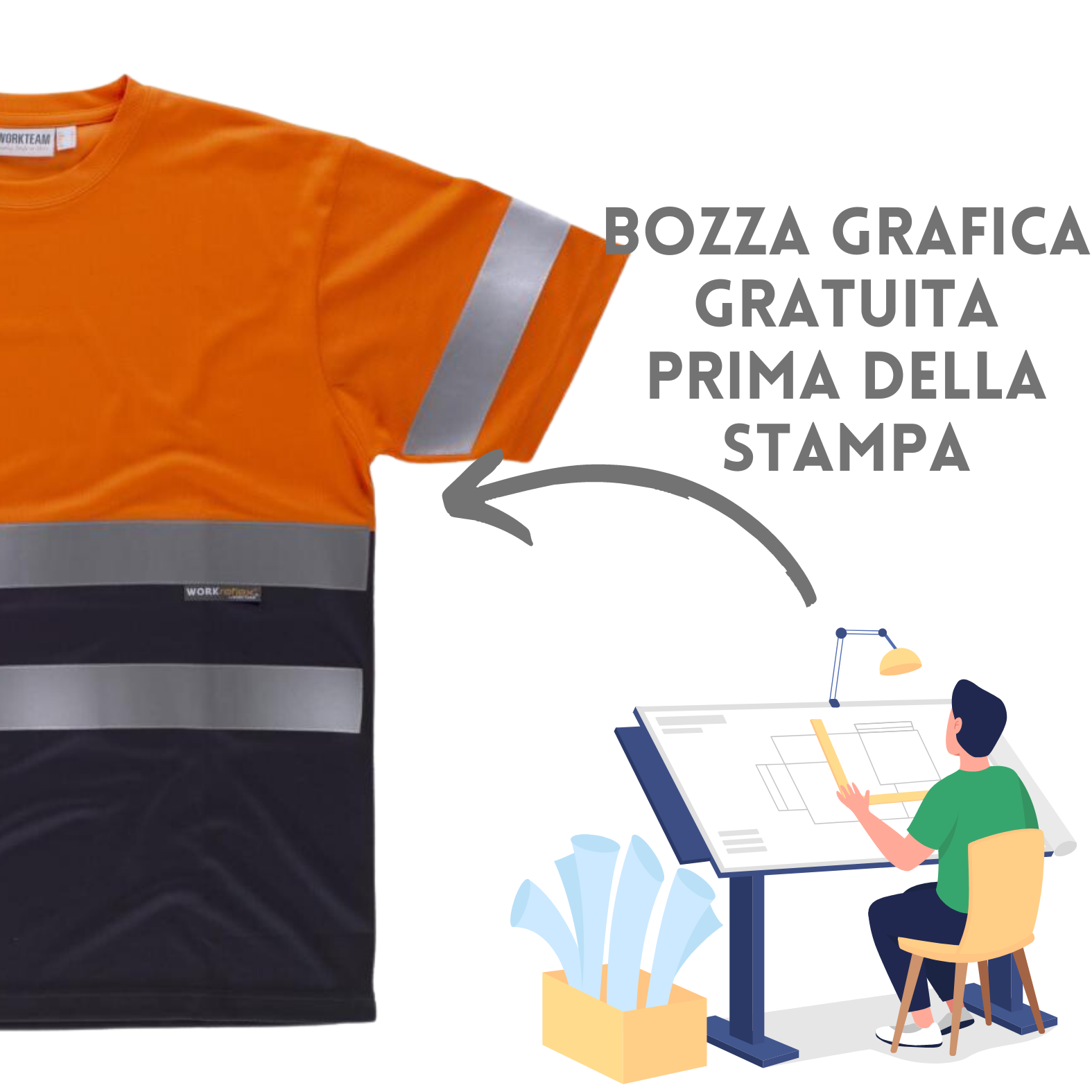 Magliette personalizzate 2025 da lavoro