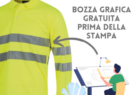 Polo da lavoro ad alta visibilità personalizzata