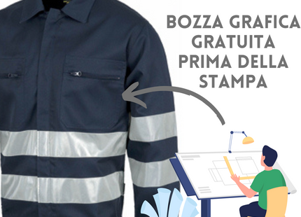 Giubbino da lavoro ad alta visibilità personalizzato