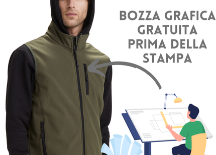 Gilet smanicato da lavoro personalizzato