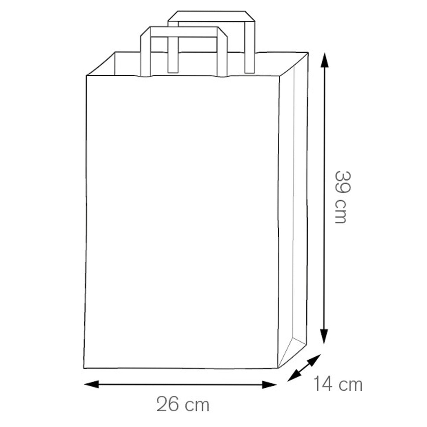 Busta in carta riciclata personalizzata 22x29x10 cm | Cod. PG077