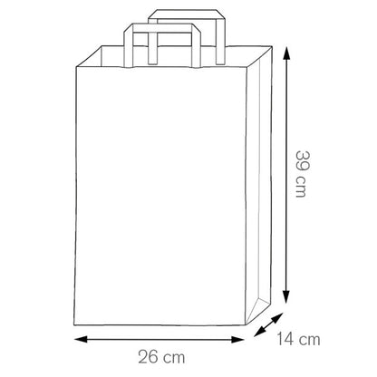 Busta in carta riciclata personalizzata 22x29x10 cm | Cod. PG077
