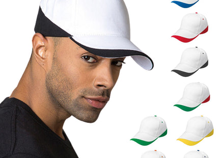 Cappellini personalizzati con visiera precurvata PM093.