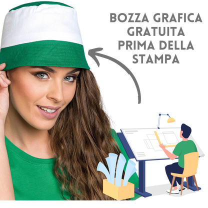 cappellino da pescatore personalizzato