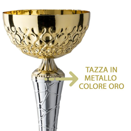 Coppa premio con targhetta personalizzata