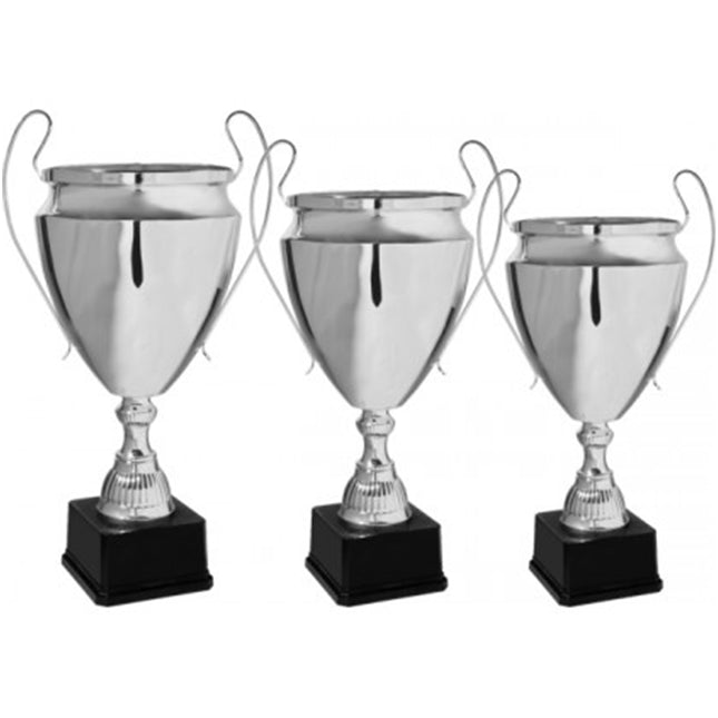 Tris di coppe premiazione per 1°, 2° e 3° posto