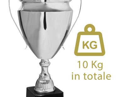 Tris di coppe premiazione per 1°, 2° e 3° posto