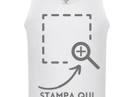 Canotta personalizzata modello da uomo
